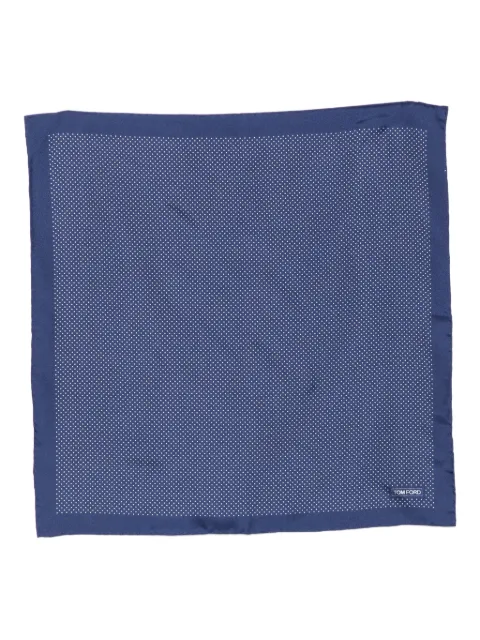 TOM FORD dot-print silk pocket scarf