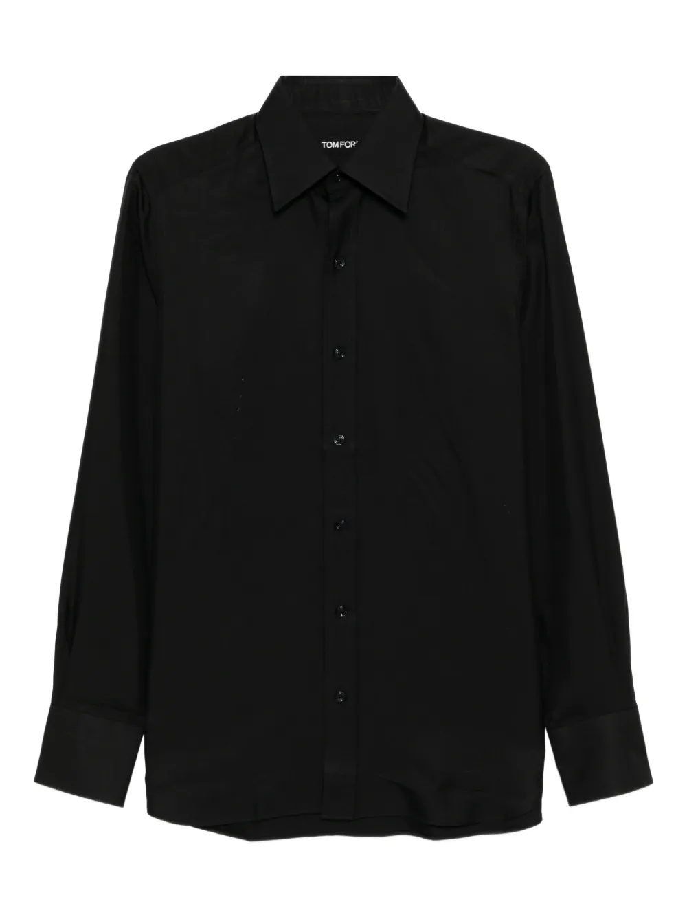TOM FORD Camicia in twill - Nero