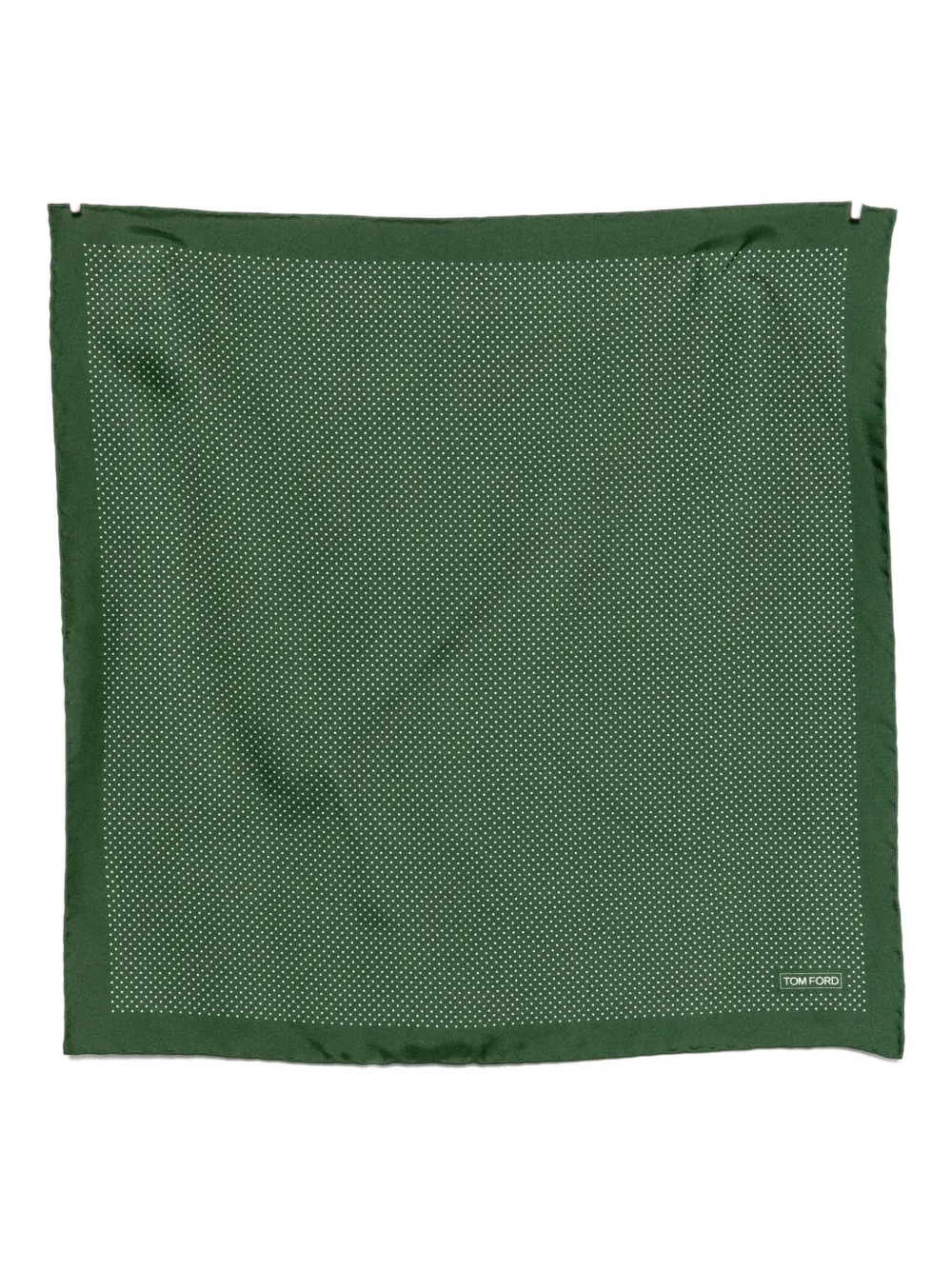 TOM FORD polka-dot pocket square - Verde