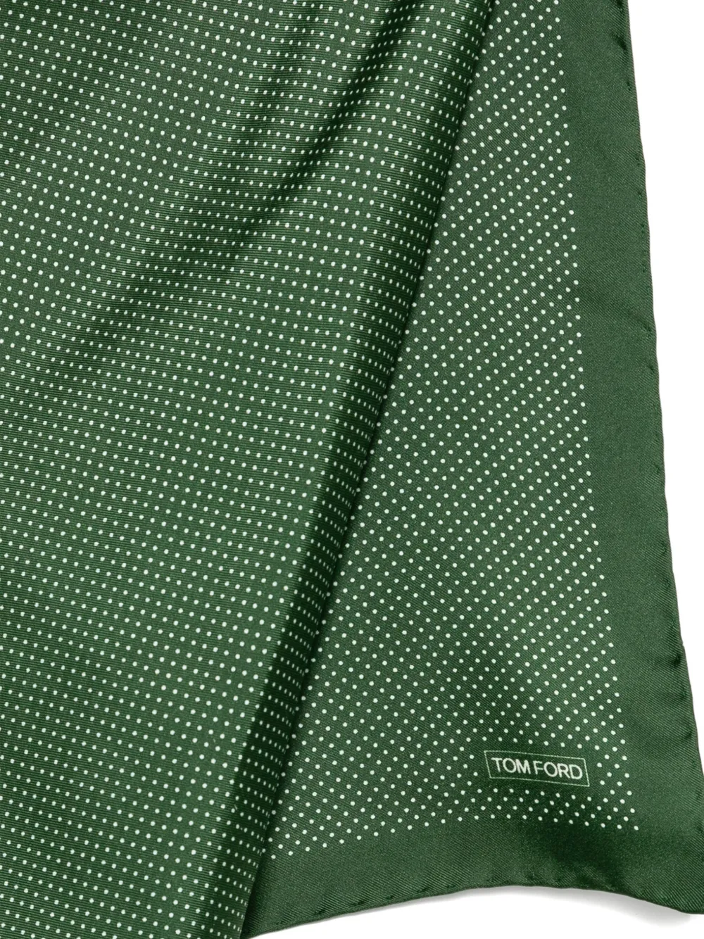  Tom Ford Polka-dot Pocket Square - Green 
