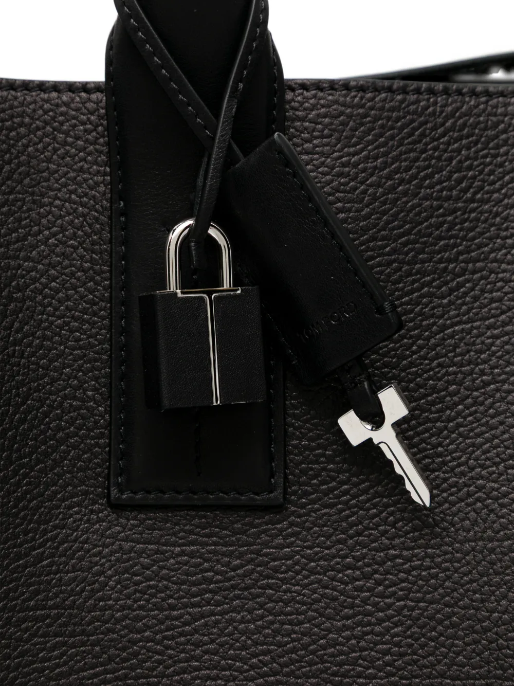 TOM FORD Lock shopper met hanger Zwart