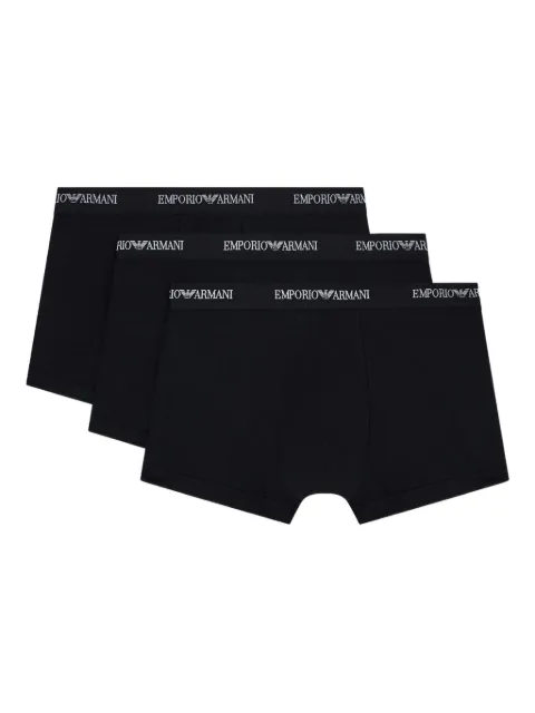 Emporio Armani contrasting-waistband boxers (set of three)