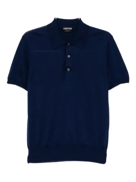 TOM FORD playera tipo polo tejida