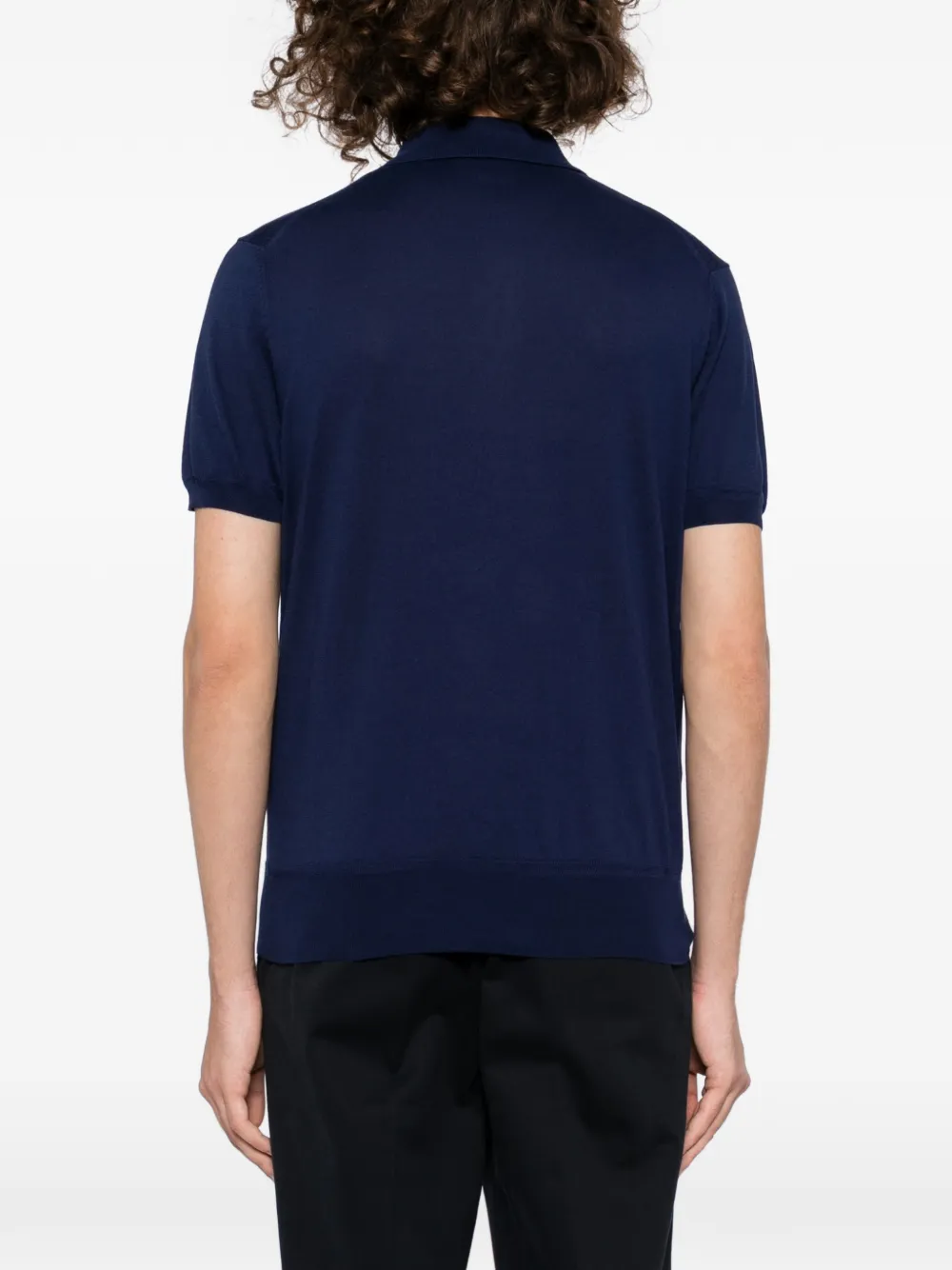 TOM FORD Gebreid poloshirt Blauw