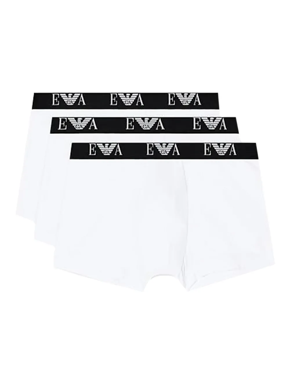Emporio Armani contrasting-waistband boxers (set of three) - Bianco