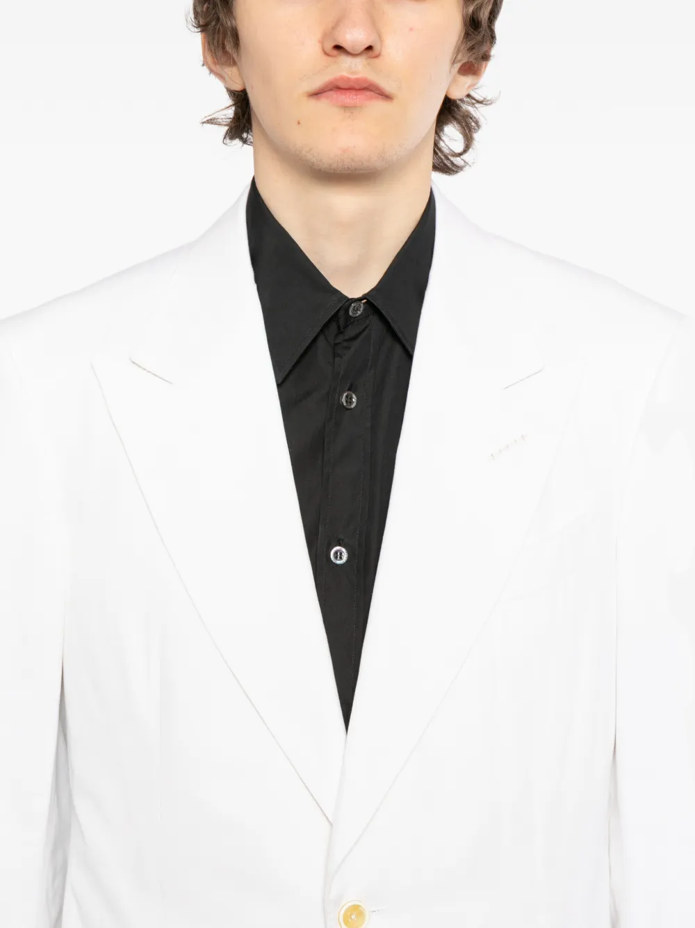 TOM FORD Blazer met enkele rij knopen Wit