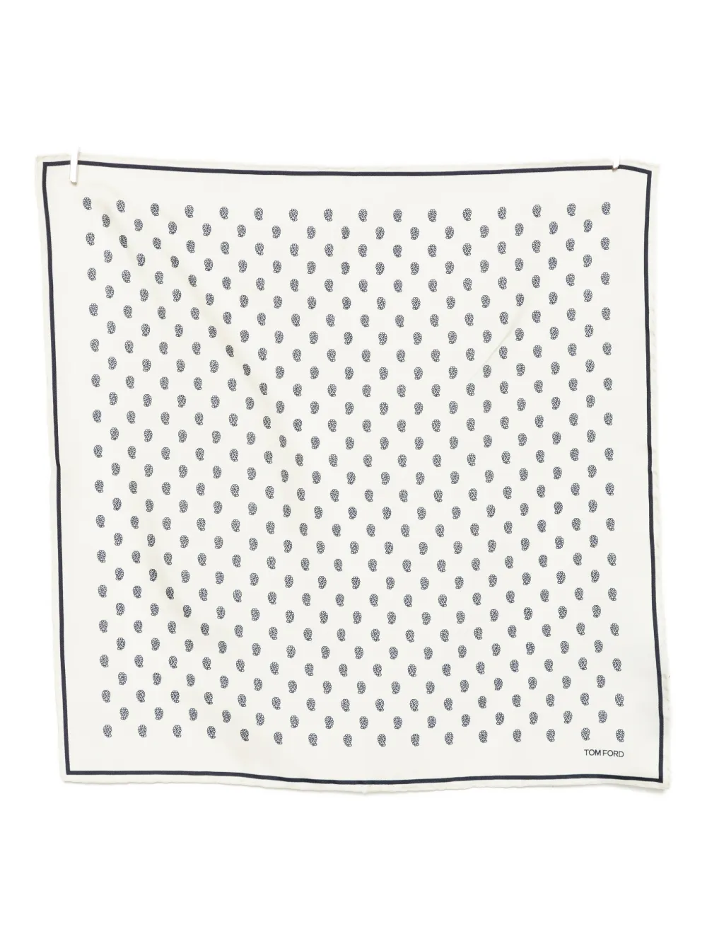 TOM FORD paisley-print pocket square - Toni neutri