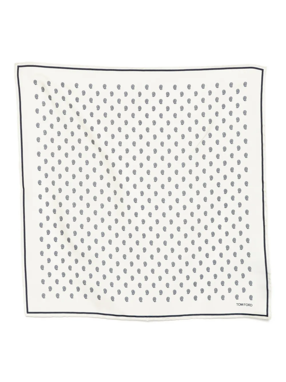 TOM FORD paisley-print pocket square - Toni neutri