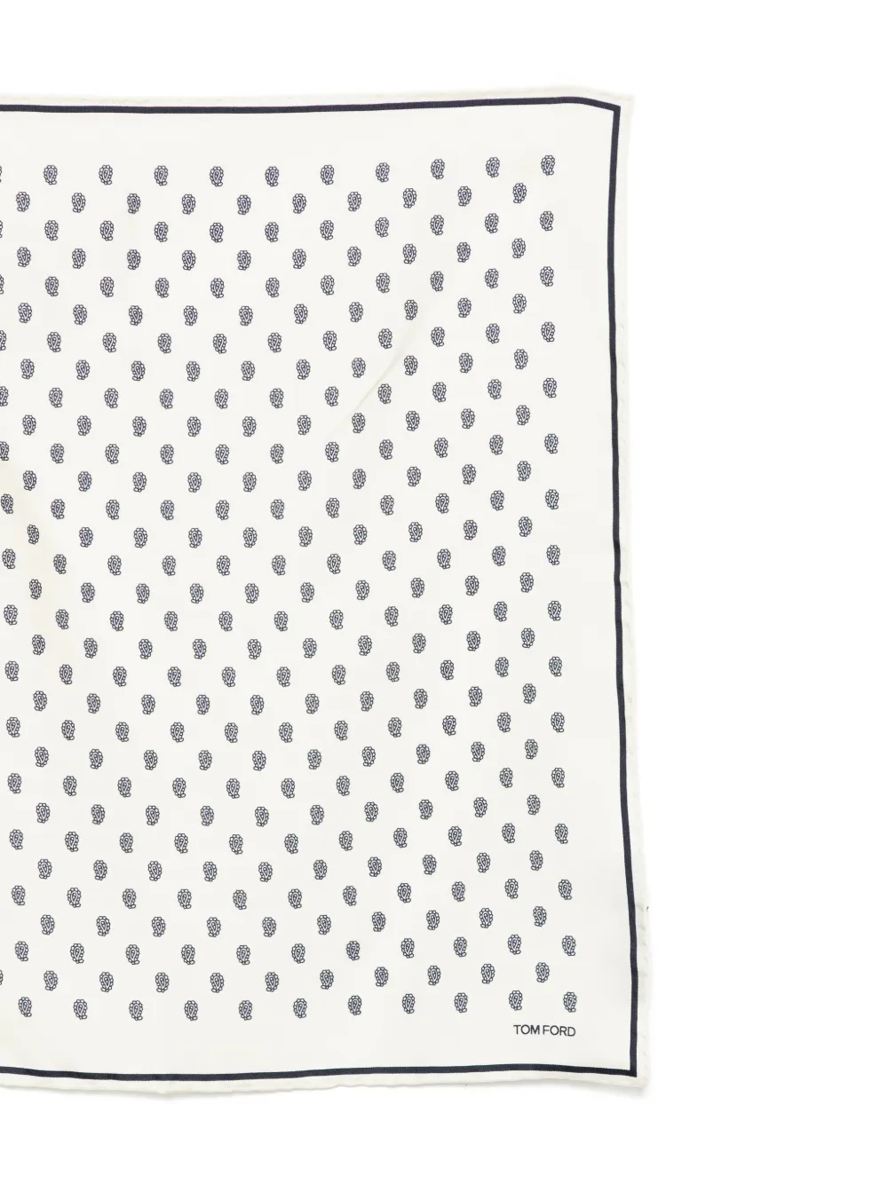 TOM FORD Pochet met paisley-print - Beige