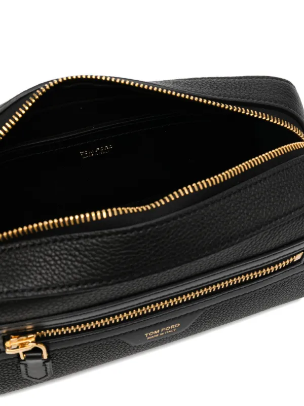 TOM FORD レザー トラベルポーチ | ブラック | FARFETCH JP
