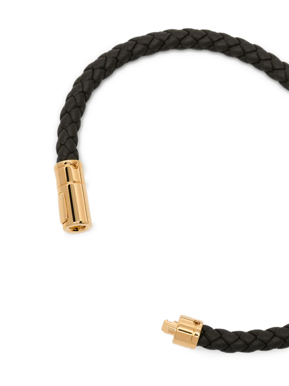  Tom Ford Braided Leather Bracelet - Green 