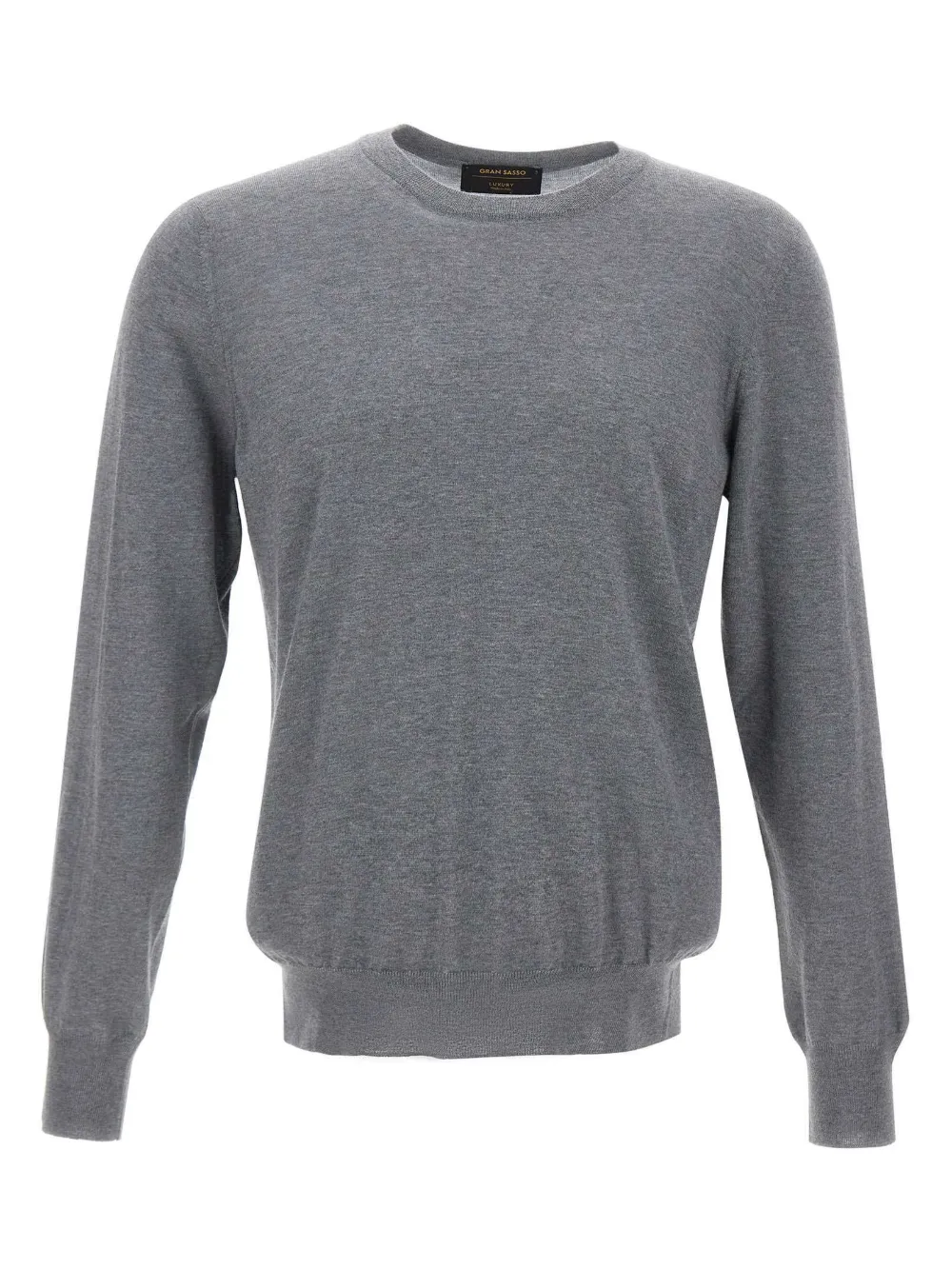 Gran Sasso suéter tejido de canalé con cuello redondo | gris | Image 1