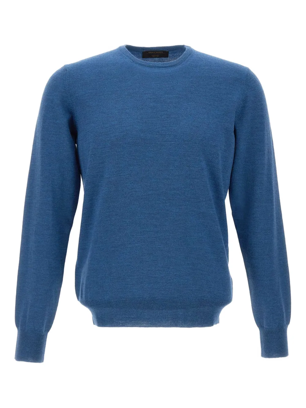 Gran Sasso crew-neck ribbed-trims sweater - Blau