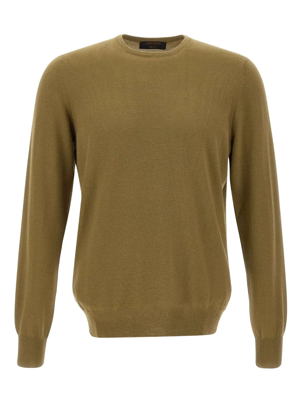 Gran Sasso suéter tejido de canalé con cuello redondo | verde | Image 1