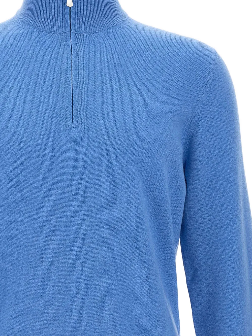 Gran Sasso half-zip turtleneck sweater - Blauw
