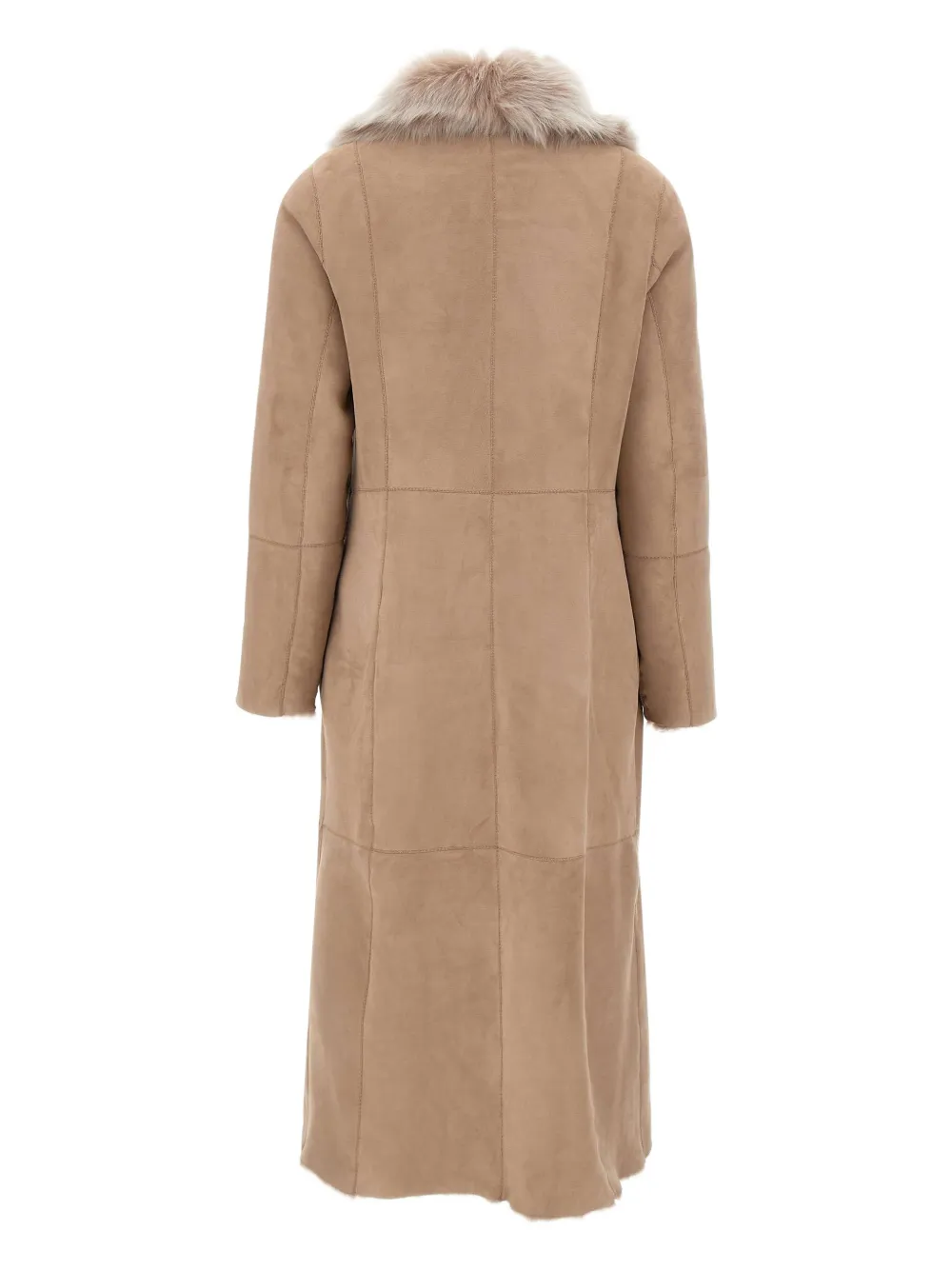 Hiso Maeve Fur-collar Coat In Neutral