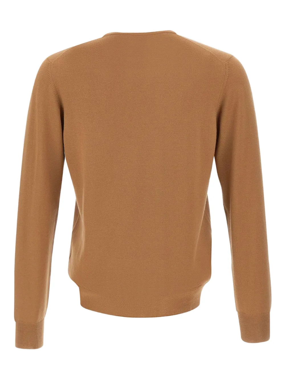Gran Sasso crew-neck ribbed-trims sweater - Bruin