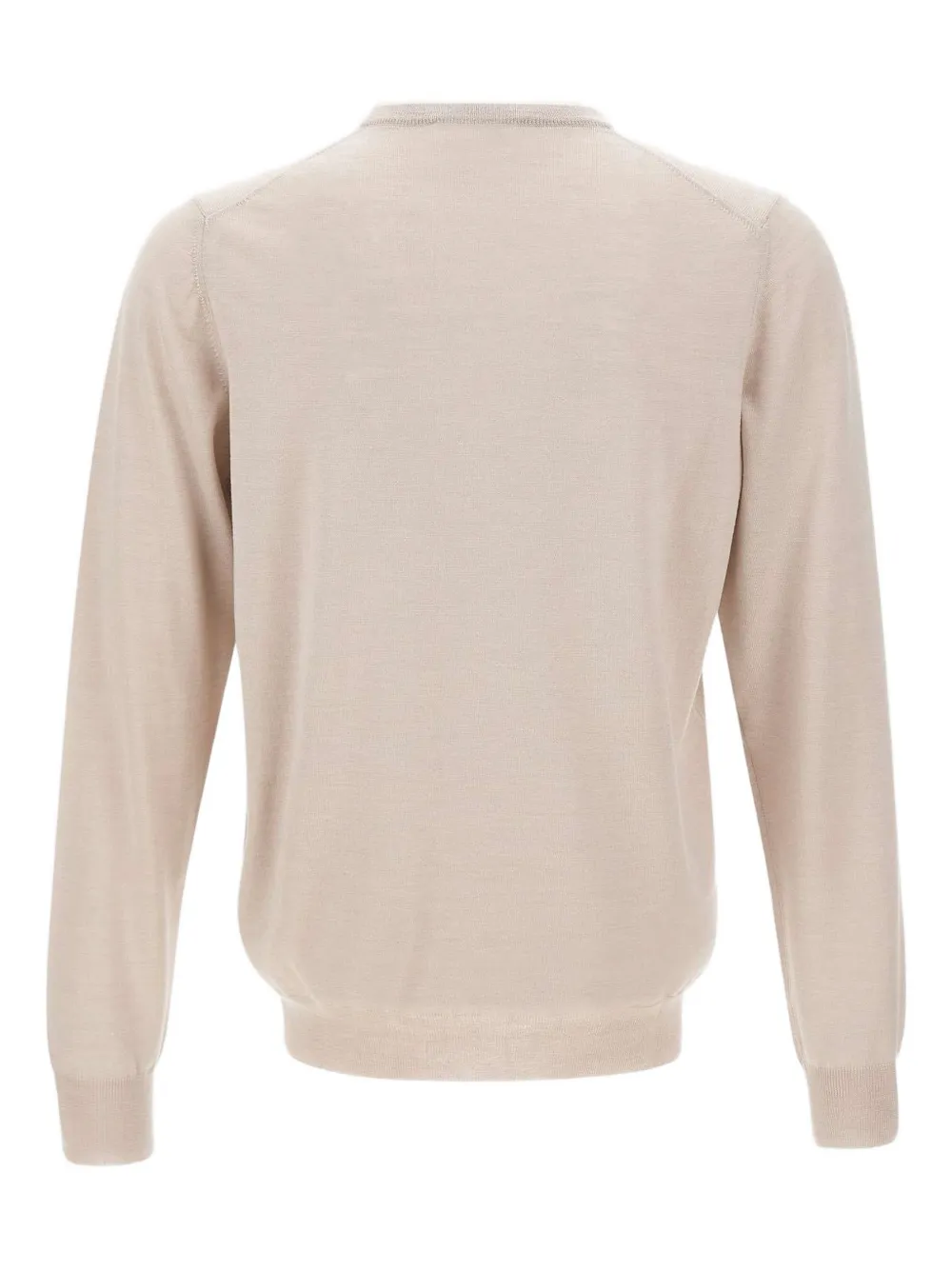 Gran Sasso long-sleeved crew-neck sweater - Beige