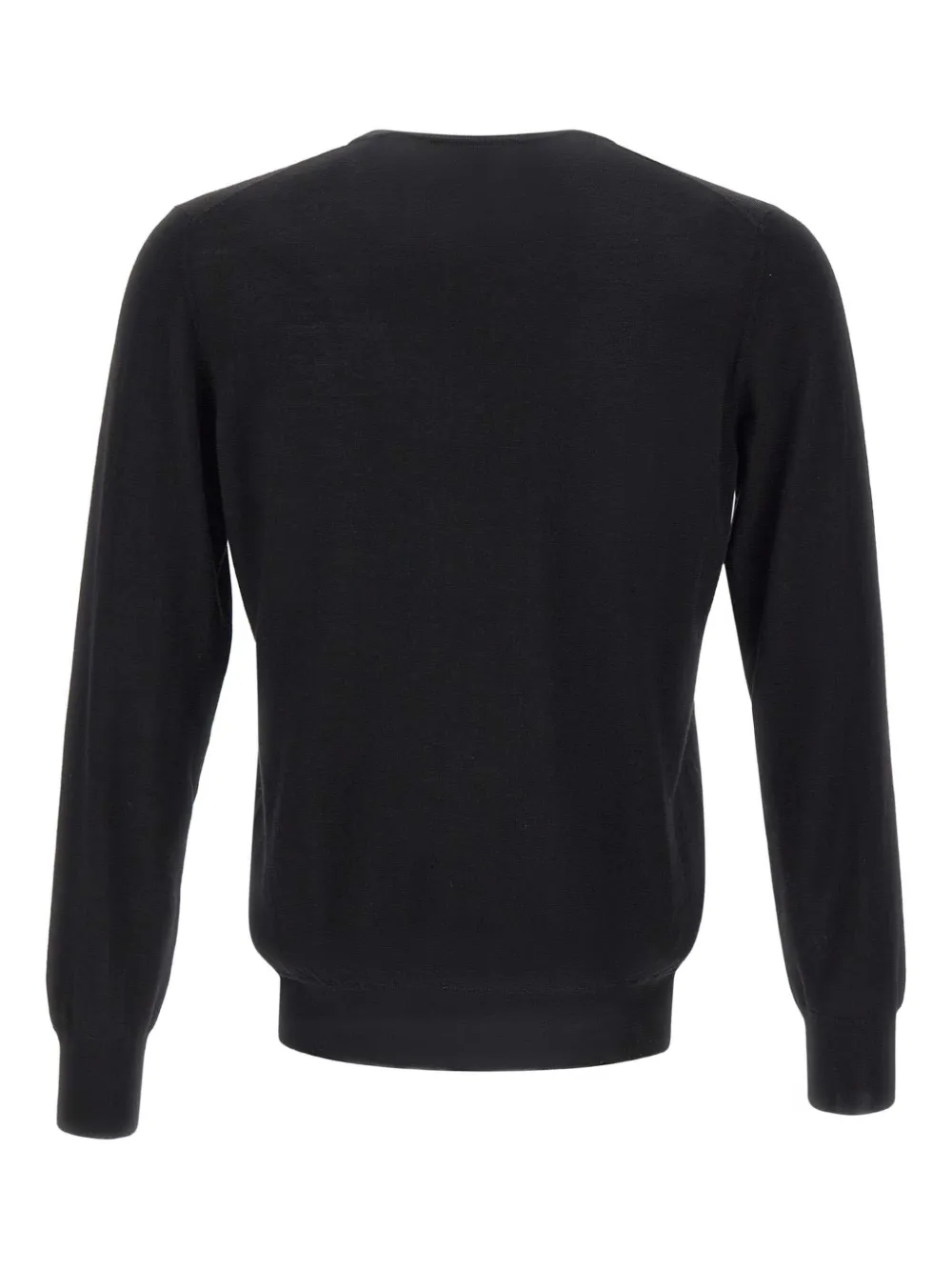 Gran Sasso crew-neck ribbed-trims sweater - Zwart