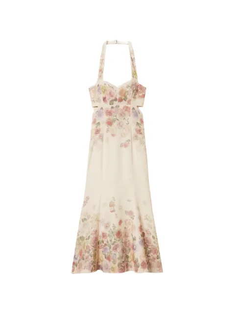 TWINSET cut-out floral-print dress