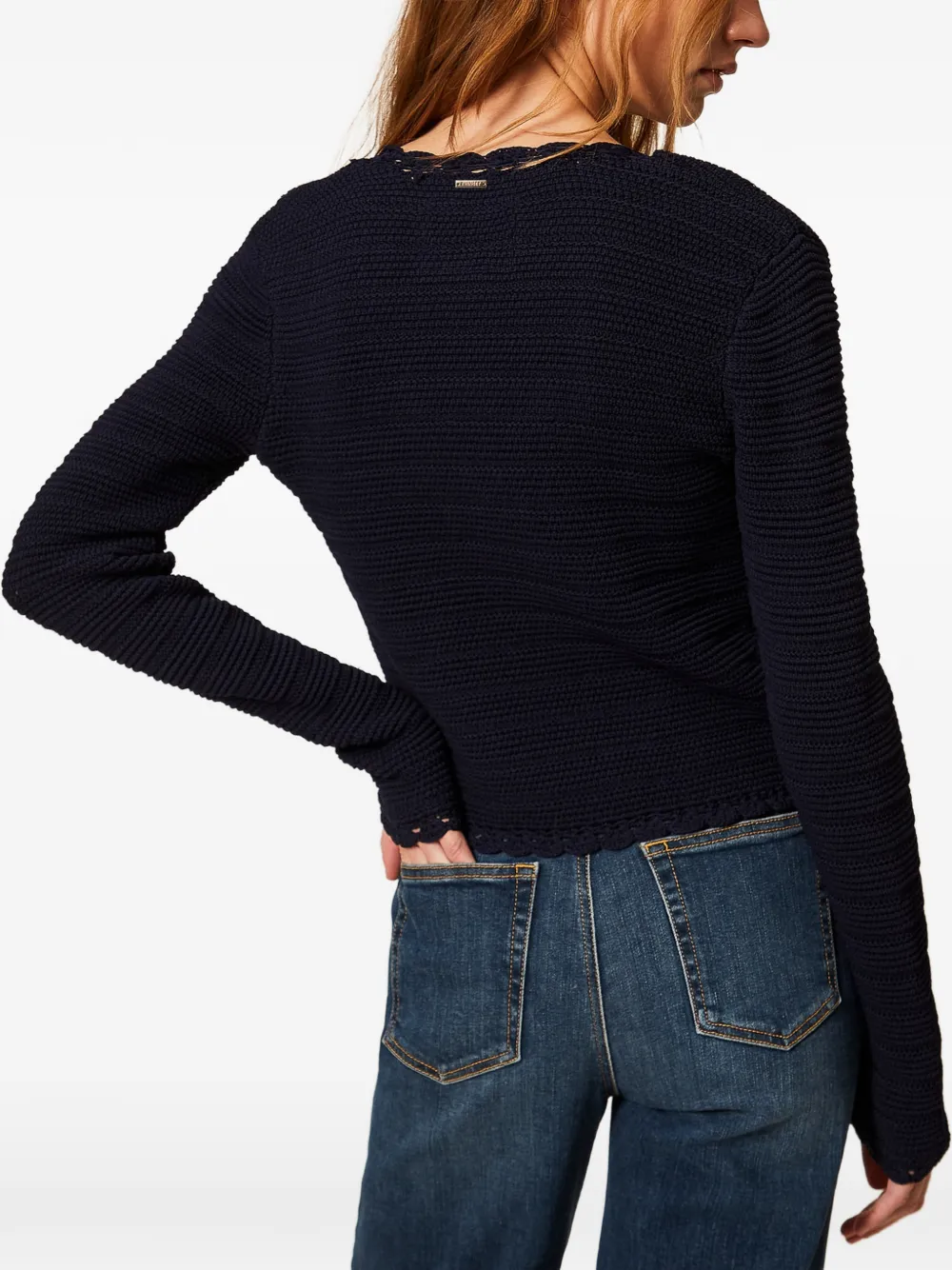 TWINSET Gehaakt vest Blauw