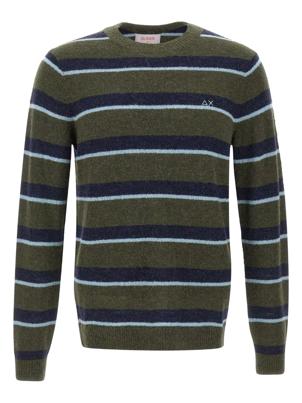 Sun68 pull rayé à logo | vert | Image 1