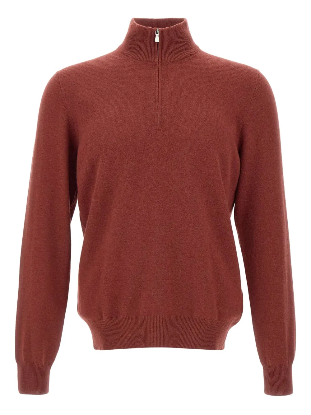 Gran Sasso half-zip turtleneck sweater | Red | Image 1