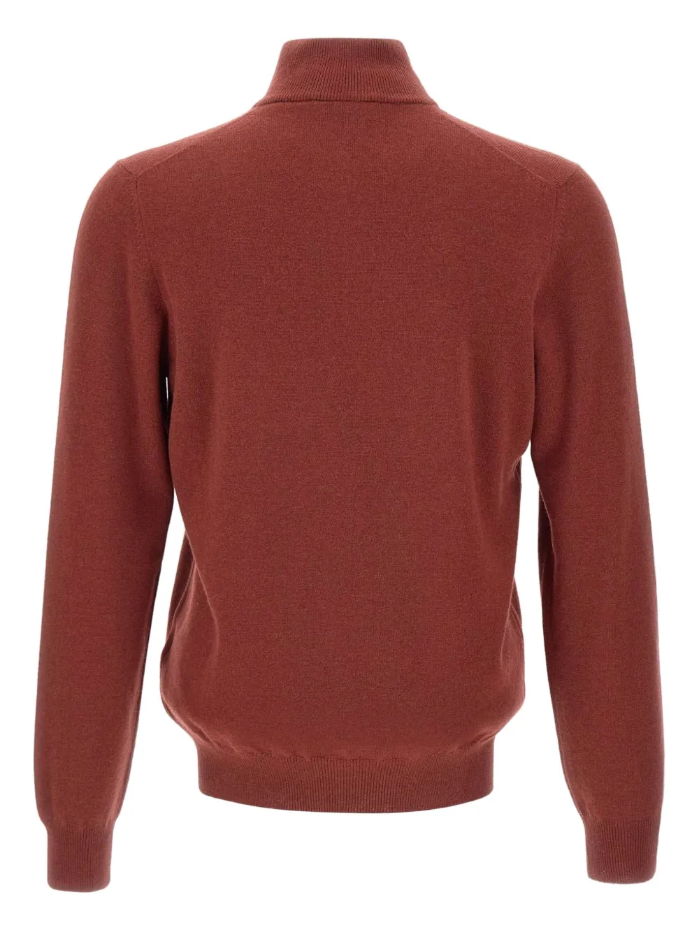 Gran Sasso half-zip turtleneck sweater - Rood