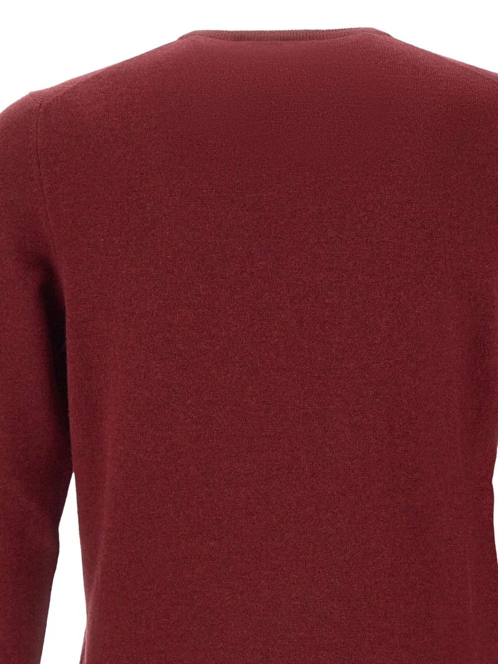 Gran Sasso Trui met ronde hals en geribbelde afwerking Rood