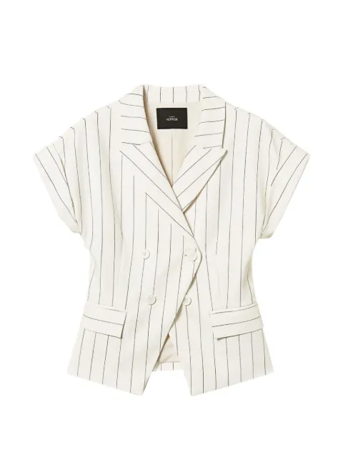 TWINSET double-breasted pinstriped vest