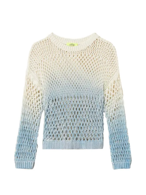 TWINSET x Myfo openwork jumper with gradual print