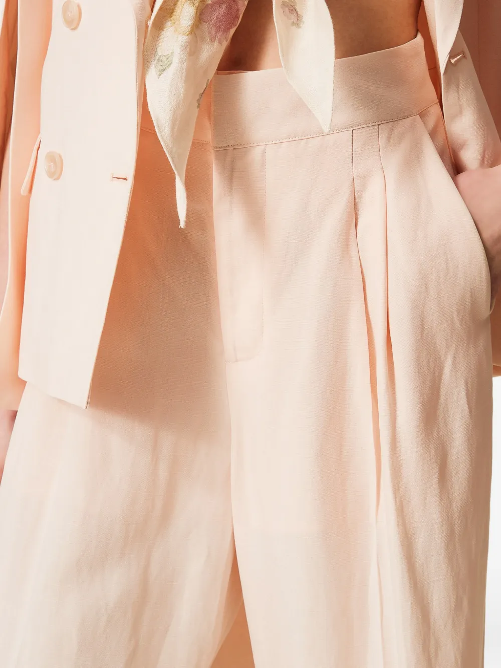 TWINSET Broek met wijde pijpen Roze