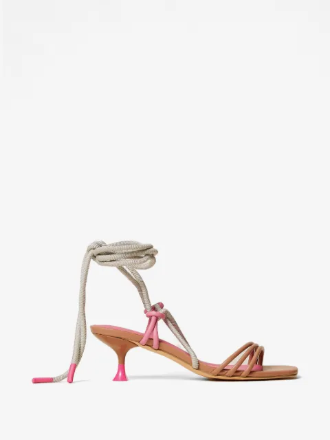 TWINSET x Myfo colour block sandals