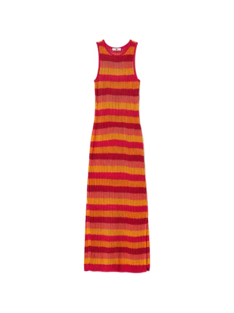 TWINSET vestido midi tejido a rayas