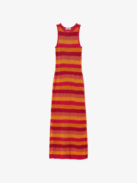 TWINSET striped knit midi dress