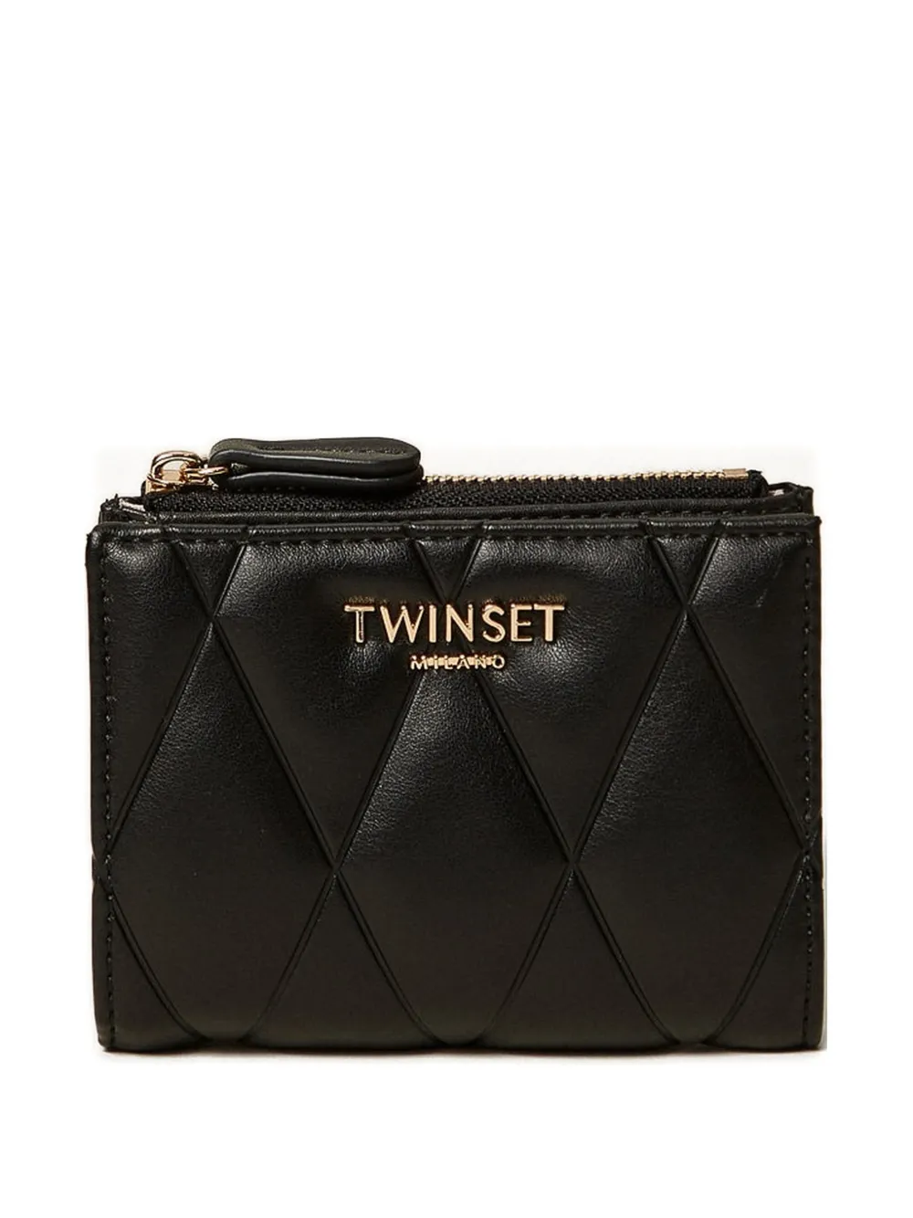 TWINSET bi-fold quilted wallet - Nero