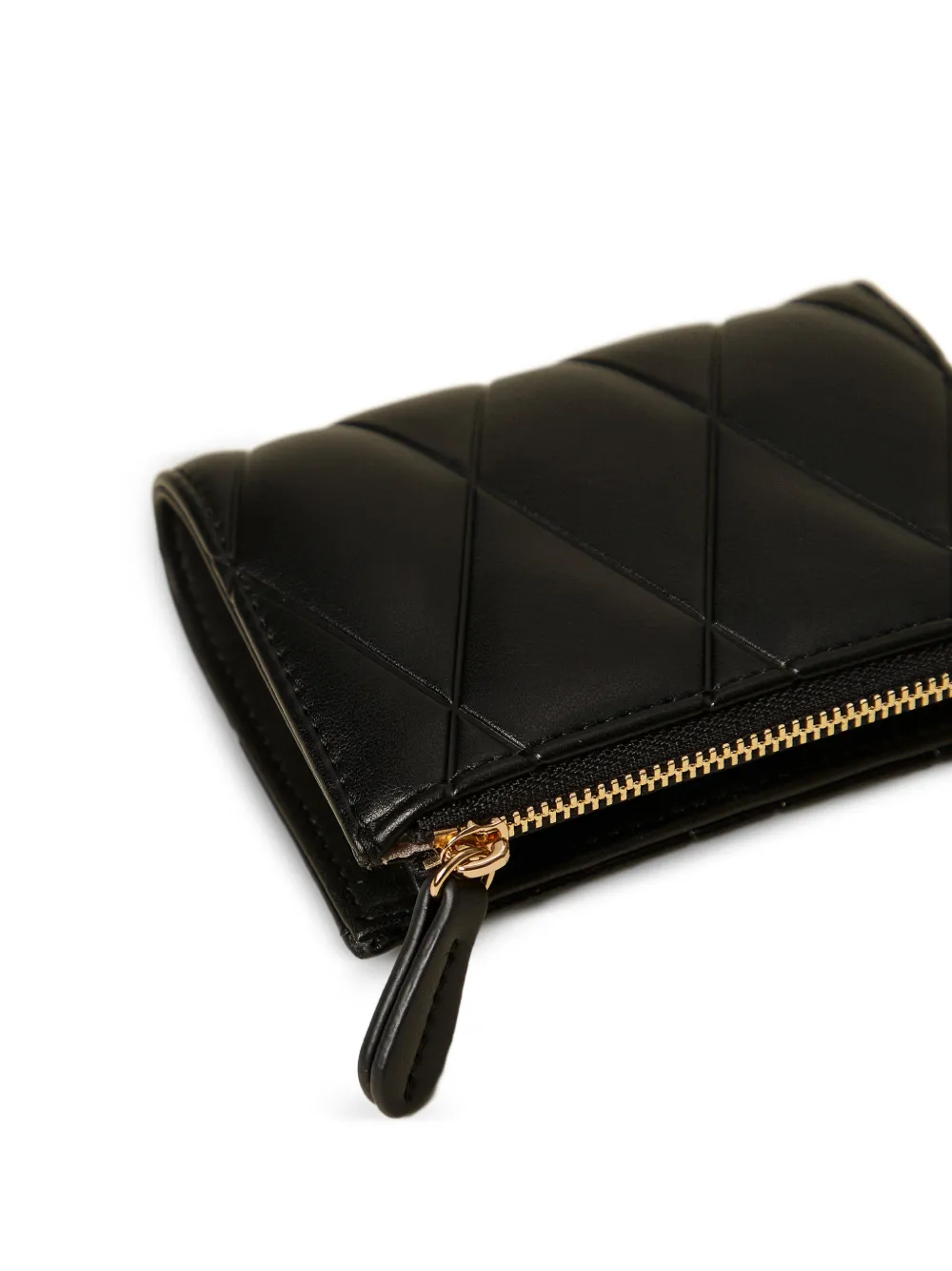  Twinset Bi-fold Quilted Wallet - Black 