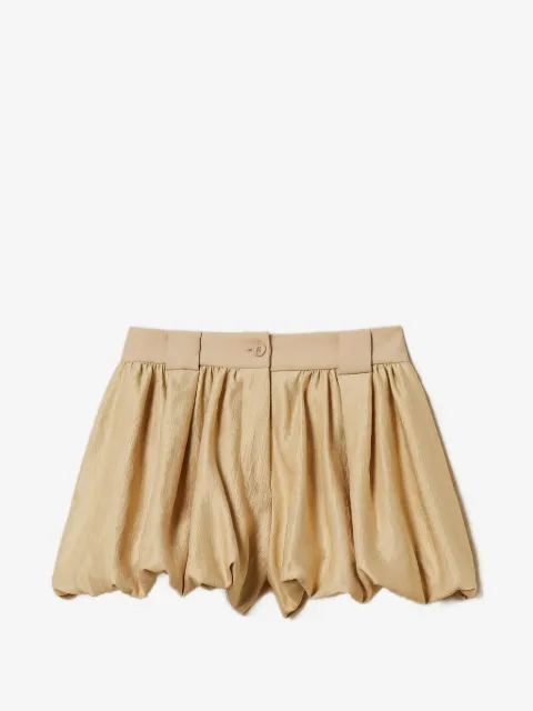 TWINSET laminated balloon shorts