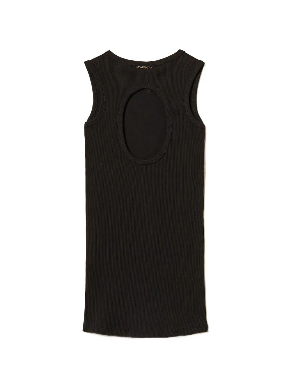 TWINSET Kids Geribbelde jurk met studs Zwart