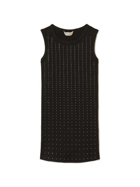 TWINSET Kids vestido de canalé con apliques