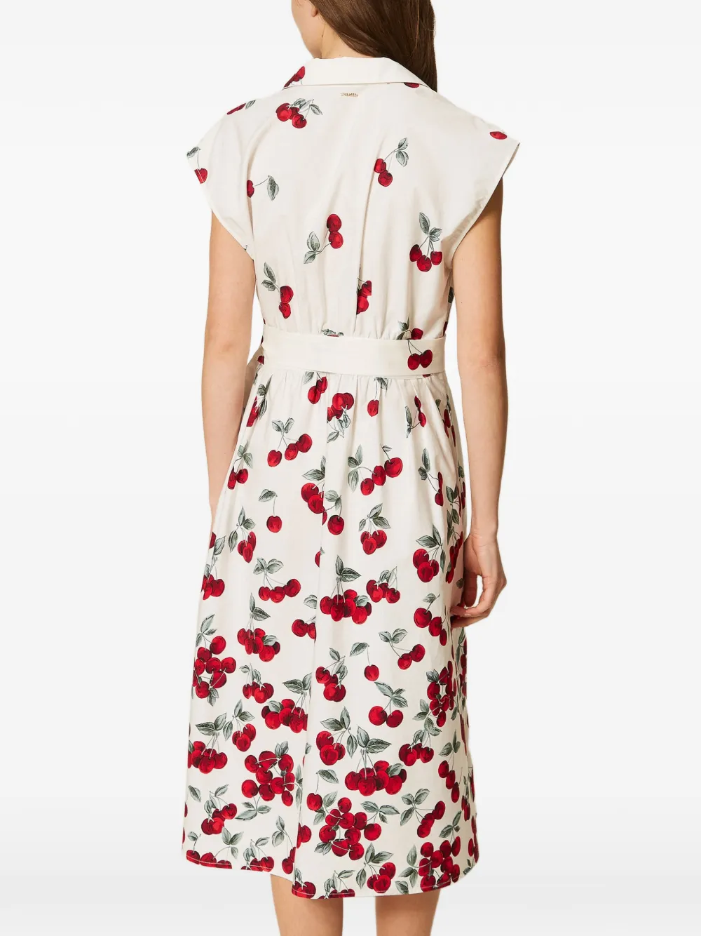 TWINSET Midi-jurk met print Beige