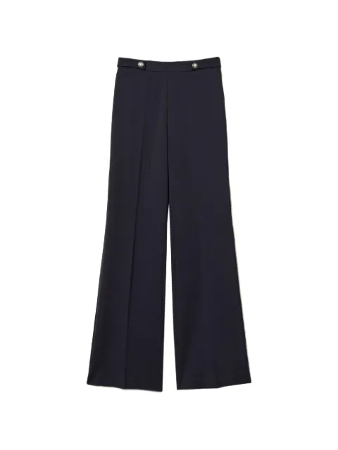 TWINSET pantalones anchos con botones de perla