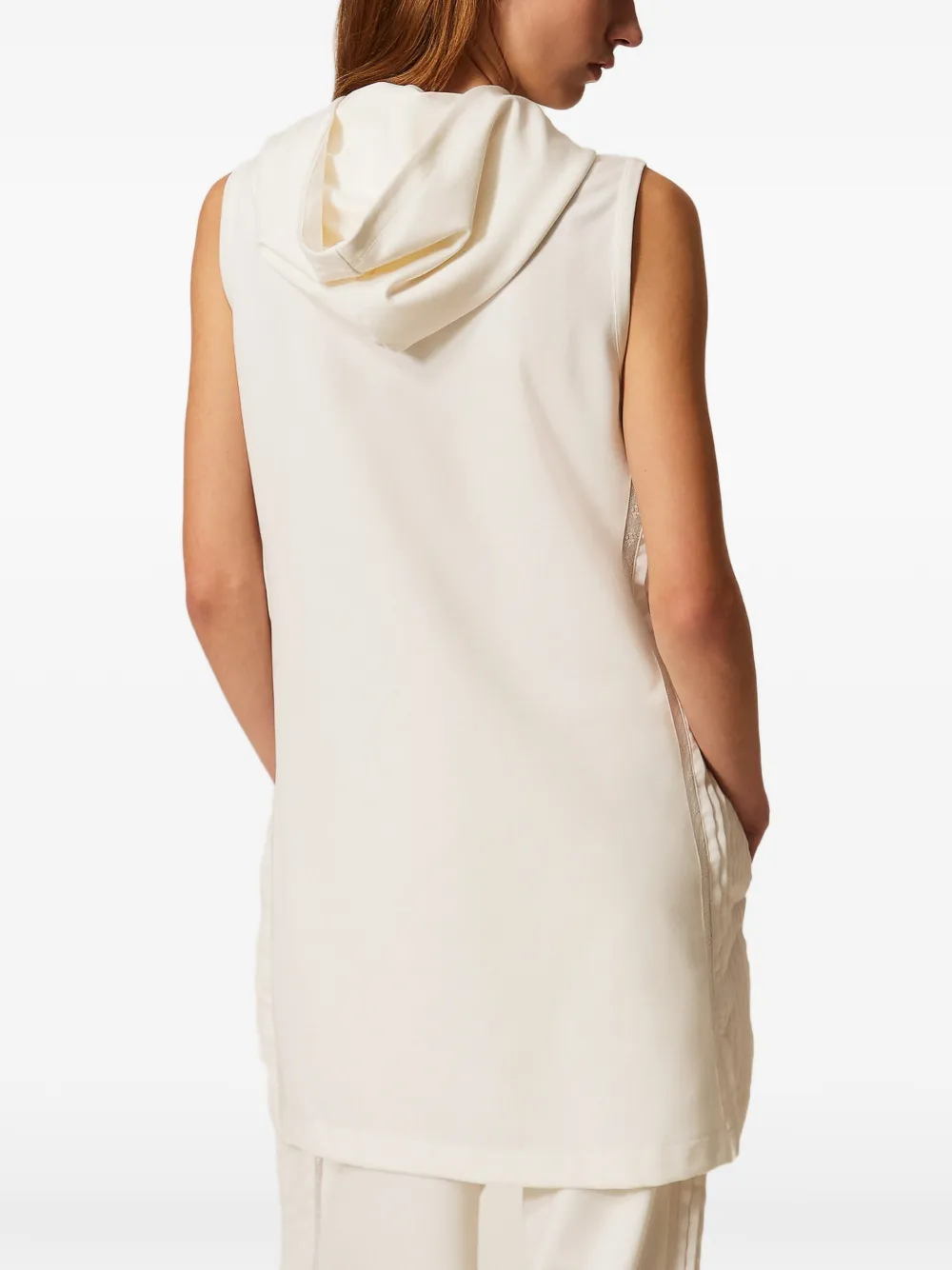 TWINSET Geplooide mini-jurk Wit