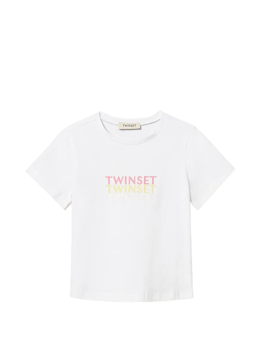 TWINSET Kids T-shirt con logo - Bianco