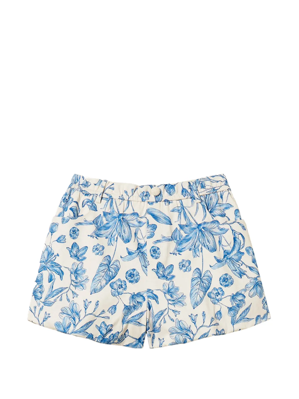 TWINSET floral-print shorts - Bianco