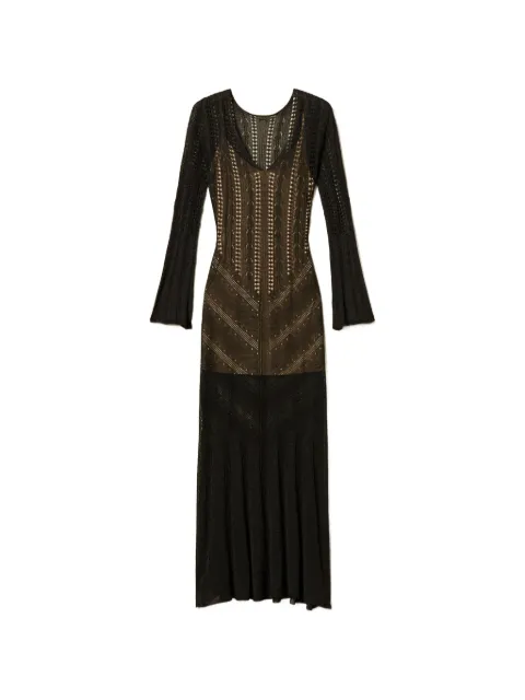 TWINSET lurex-detail maxi dress