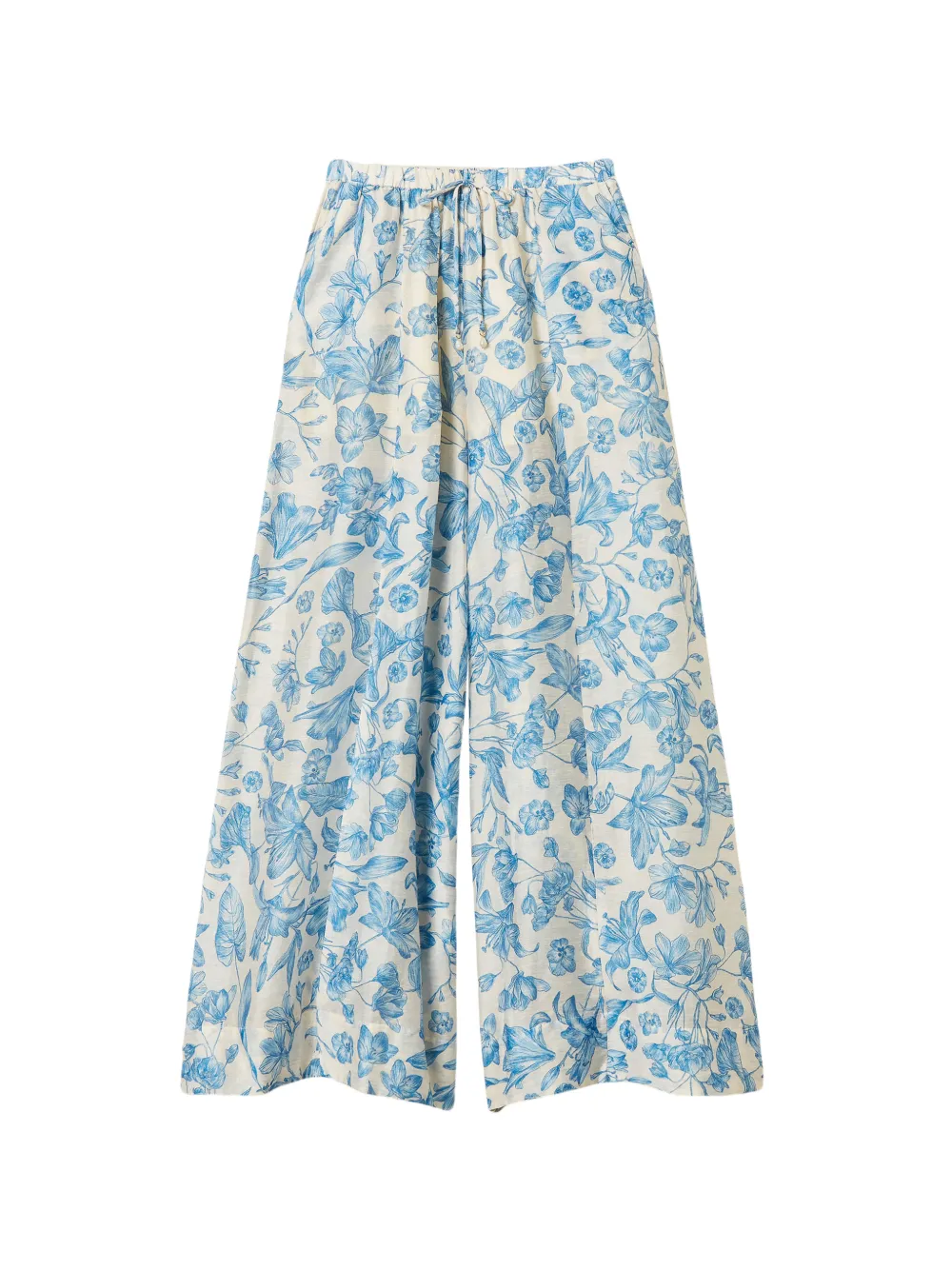 TWINSET floral-print palazzo trousers - Toni neutri