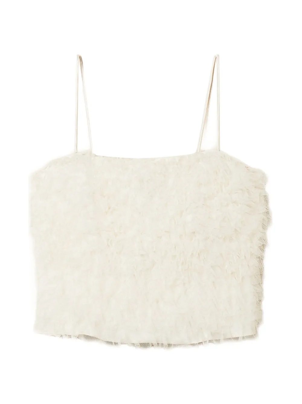 TWINSET Top con ruches - Bianco