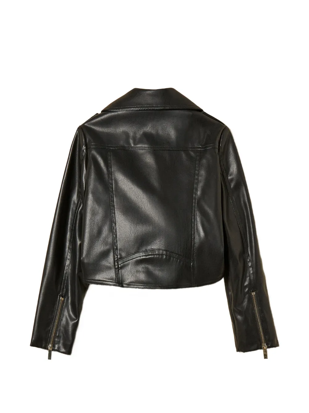 TWINSET Kids Bikerjack van imitatieleer Zwart