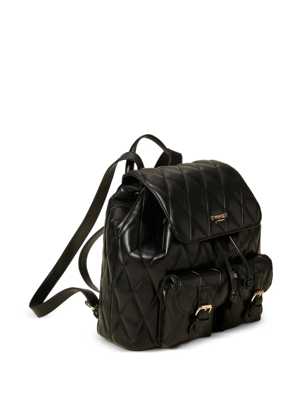  Twinset Quilted Backpack - Black 